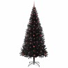 Sapin de Noël avec 300 LED avec support Noir 240 cm PVC 542033542033