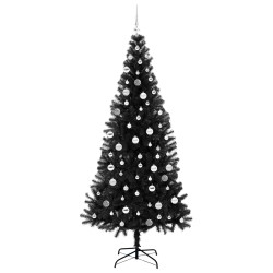 Sapin de Noël avec 300 LED avec support Noir 210 cm PVC 542034542034