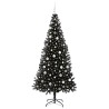 Sapin de Noël avec 300 LED avec support Noir 210 cm PVC 542034542034