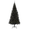 Sapin de Noël avec 300 LED avec support Noir 240 cm PVC 542035542035