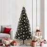 Sapin de Noël avec 300 LED avec support Noir 210 cm PVC 542039542039
