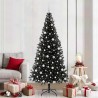 Sapin de Noël avec 300 LED avec support Noir 210 cm PVC 542040542040