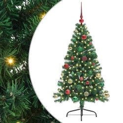 Sapin de Noël artificiel pré-éclairé Vert 150 cm PVC 542041542041