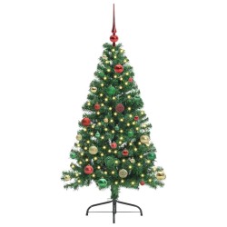 Sapin de Noël artificiel pré-éclairé Vert 150 cm PVC 542041542041