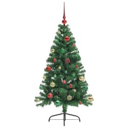 Sapin de Noël artificiel pré-éclairé Vert 150 cm PVC 542041542041