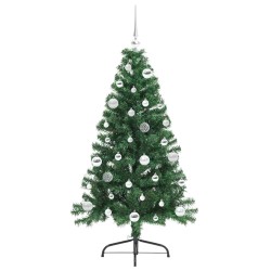 Sapin de Noël artificiel pré-éclairé Vert 150 cm PVC 542042542042