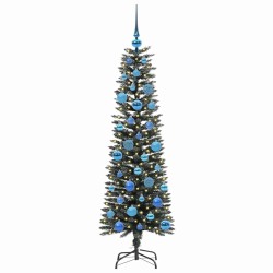 Sapin de Noël artificiel Vert 150 cm PVC, plastique et acier 542046542046