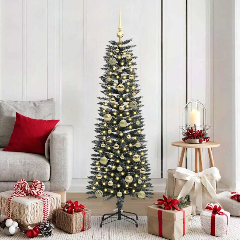 Sapin de Noël artificiel Vert 150 cm PVC, plastique et acier 542047542047