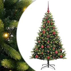 Arbre de Noël artificiel à charnières 150 LED Vert 120 cm 542056542056