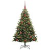 Arbre de Noël artificiel à charnières 150 LED Vert 120 cm 542056542056