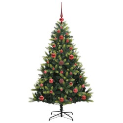 Arbre de Noël artificiel à charnières 150 LED Vert 120 cm 542056542056