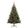 Arbre de Noël artificiel à charnières 150 LED Vert 120 cm 542056542056