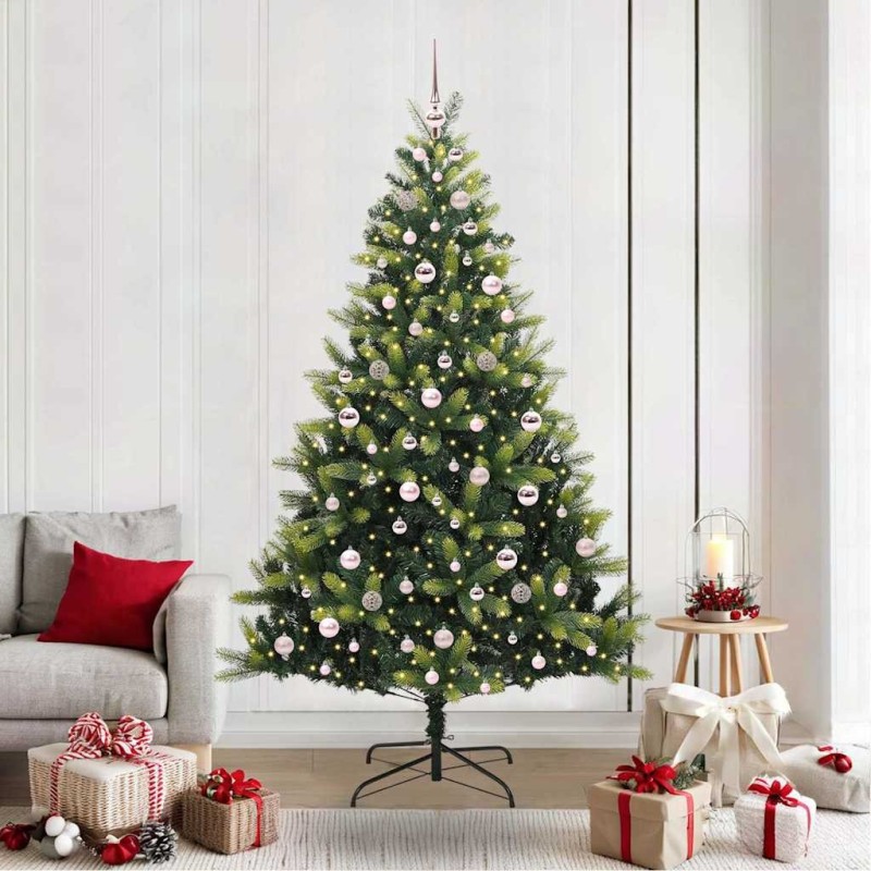 Arbre de Noël artificiel en silicone flexible 300 LEDs 210 cm 542057542057