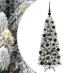 Sapin de Noël artificiel avec 150 LED avec support Blanc 120 cm 542058542058
