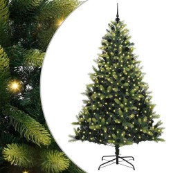 Arbre de Noël artificiel en silicone flexible 300 LEDs 240 cm 542060542060