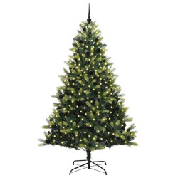 Arbre de Noël artificiel en silicone flexible 300 LEDs 240 cm 542060542060