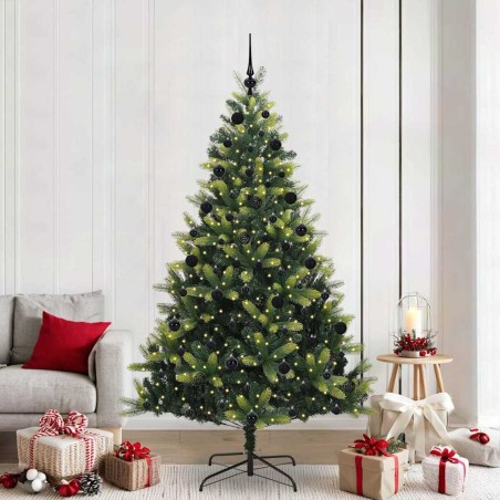Arbre de Noël artificiel en silicone flexible 300 LEDs 210 cm 542061542061