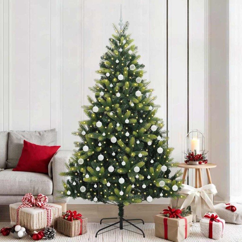 Arbre de Noël artificiel en silicone flexible 300 LEDs 210 cm 542062542062