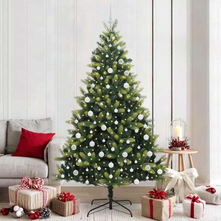 Arbre de Noël artificiel en silicone flexible 300 LEDs 210 cm 542062542062