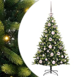 Arbre de Noël artificiel à charnières 150 LED Vert 120 cm 542063542063