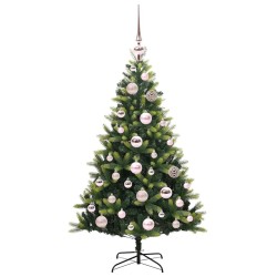 Arbre de Noël artificiel à charnières 150 LED Vert 120 cm 542063542063