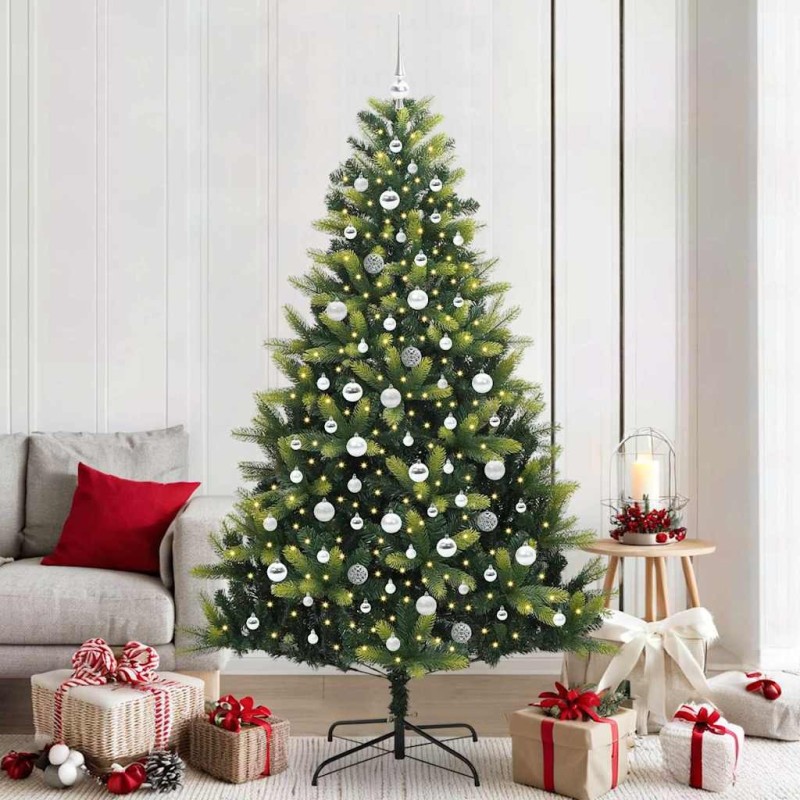 Arbre de Noël artificiel en silicone flexible 300 LEDs 210 cm 542064542064