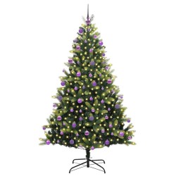 Arbre de Noël artificiel en silicone flexible 300 LEDs 210 cm 542065542065