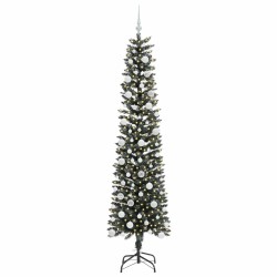 Sapin de Noël artificiel Vert 210 cm PVC, plastique et acier 542072542072