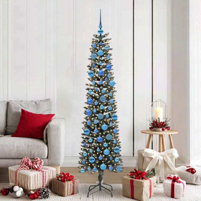 Sapin de Noël artificiel Vert 180 cm PVC, plastique et acier 542075542075