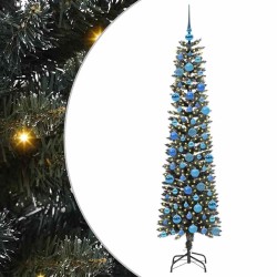 Sapin de Noël artificiel Vert 180 cm PVC, plastique et acier 542075542075