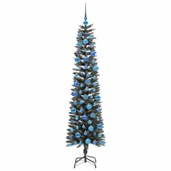 Sapin de Noël artificiel Vert 180 cm PVC, plastique et acier 542075542075