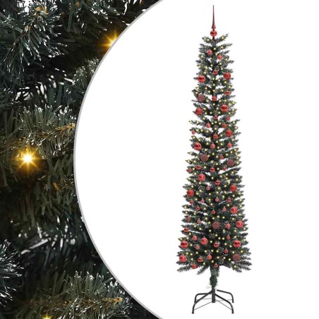 Sapin de Noël artificiel Vert 210 cm PVC, plastique et acier 542077542077
