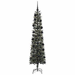 Sapin de Noël artificiel Vert 210 cm PVC, plastique et acier 542078542078