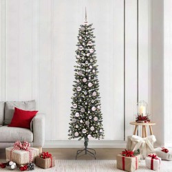 Sapin de Noël artificiel Vert 210 cm PVC, plastique et acier 542083542083