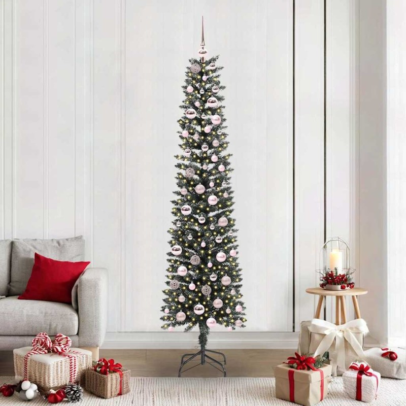 Sapin de Noël artificiel Vert 210 cm PVC, plastique et acier 542083542083