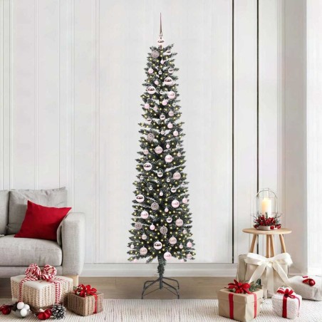 Sapin de Noël artificiel Vert 210 cm PVC, plastique et acier 542083542083
