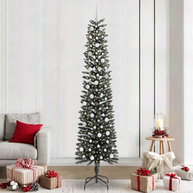 Sapin de Noël artificiel Vert 240 cm PVC, plastique et acier 542084542084