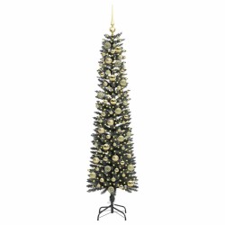 Sapin de Noël artificiel Vert 180 cm PVC, plastique et acier 542086542086