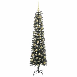 Sapin de Noël artificiel Vert 180 cm PVC, plastique et acier 542086542086