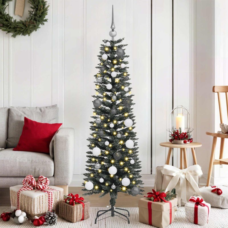 Sapin de Noël artificiel Vert 150 cm PVC, plastique et acier 542087542087