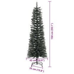 Sapin de Noël artificiel Vert 150 cm PVC, plastique et acier 542087542087