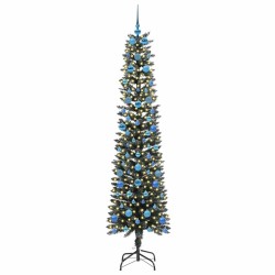 Sapin de Noël artificiel Vert 210 cm PVC, plastique et acier 542091542091