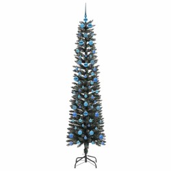Sapin de Noël artificiel Vert 210 cm PVC, plastique et acier 542091542091