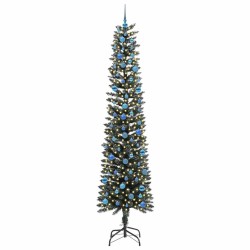 Sapin de Noël artificiel Vert 240 cm PVC, plastique et acier 542092542092