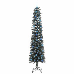 Sapin de Noël artificiel Vert 240 cm PVC, plastique et acier 542092542092