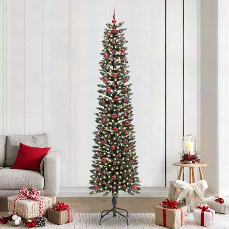 Sapin de Noël artificiel Vert 240 cm PVC, plastique et acier 542093542093