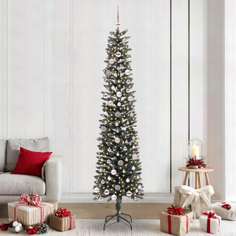 Sapin de Noël artificiel Vert 240 cm PVC, plastique et acier 542096542096