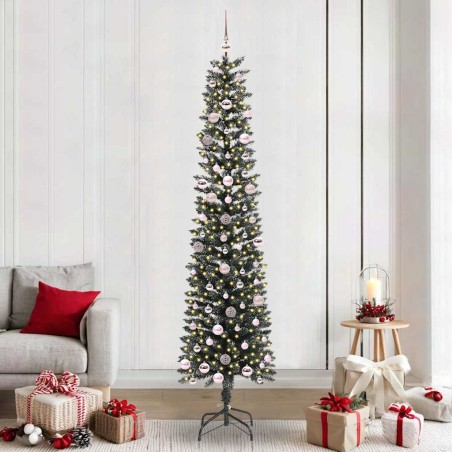 Sapin de Noël artificiel Vert 240 cm PVC, plastique et acier 542096542096