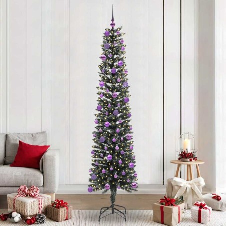 Sapin de Noël artificiel Vert 240 cm PVC, plastique et acier 542097542097