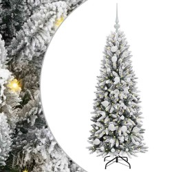Sapin de Noël artificiel avec 150 LED avec support Blanc 120 cm 542098542098
